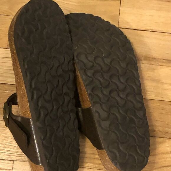 Birkenstock Sz eu 38 Brown Leather Sandals - Picture 4 of 5